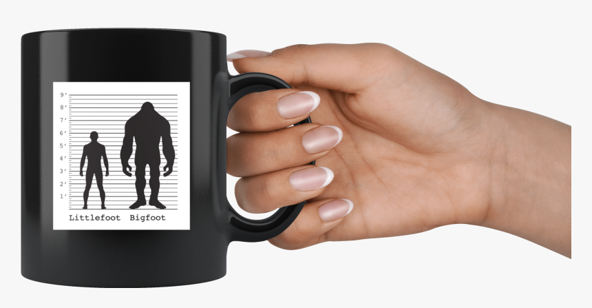 Littlefoot Bigfoot Mug 
 Class - Hand Holding Cup Png, Transparent Png