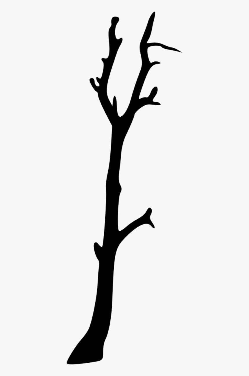 Bare Tree Silhouette 
								 Title Bare Tree Silhouette - Silhouette, HD Png Download