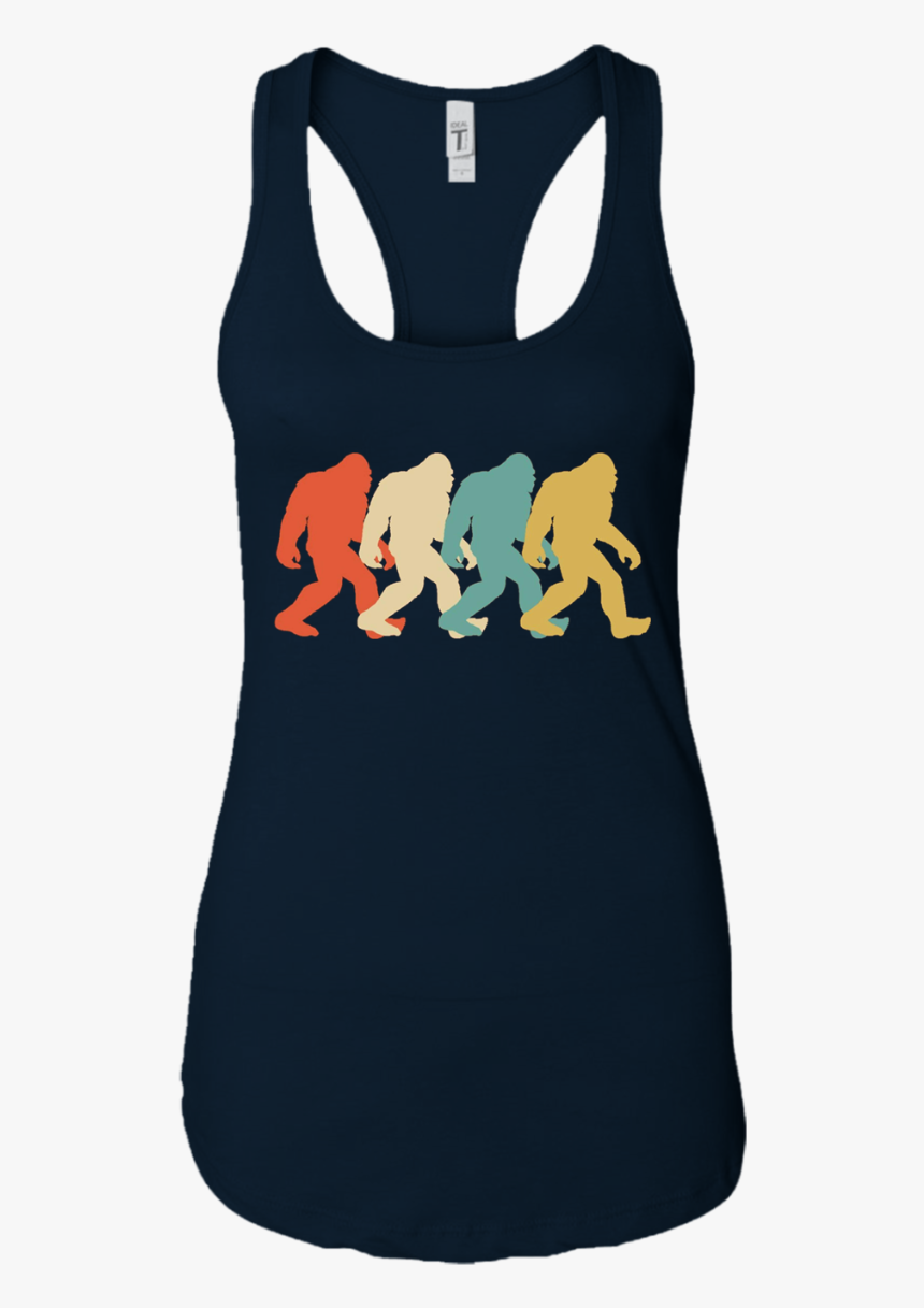 Bigfoot Silhouette Retro Pop Art Sasquatch Graphic - T-shirt, HD Png Download