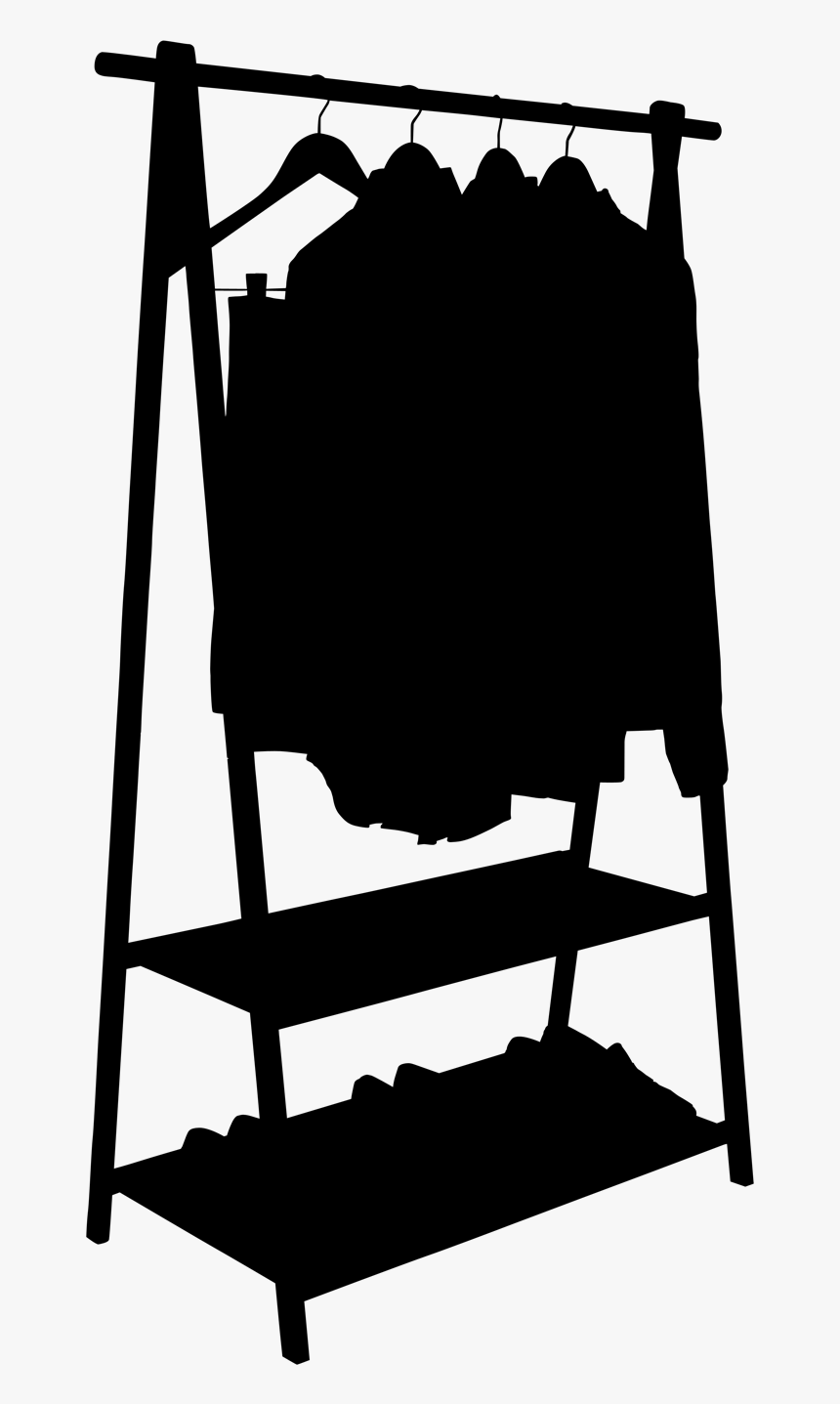 Clothes Valet Silhouette - Wardrobe Silhouette, HD Png Download