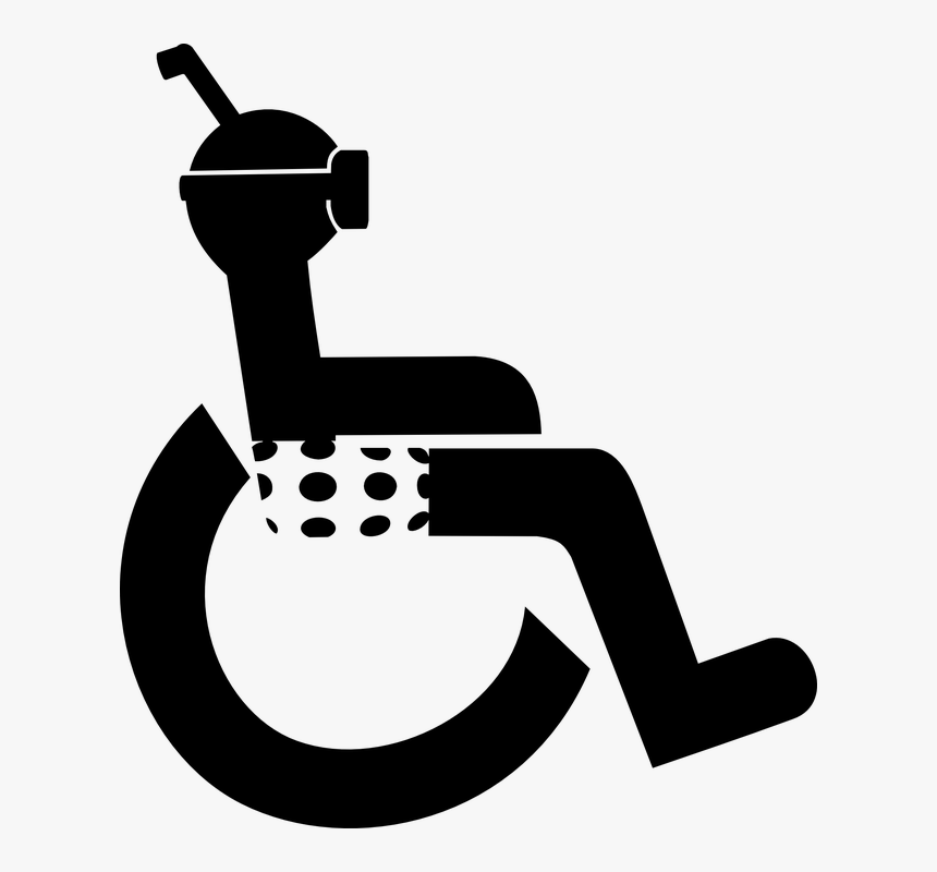 Diver, Disabled, Wheel Chair, Wheelchair, Chair Bound - Disabled Toilet Icon Png, Transparent Png