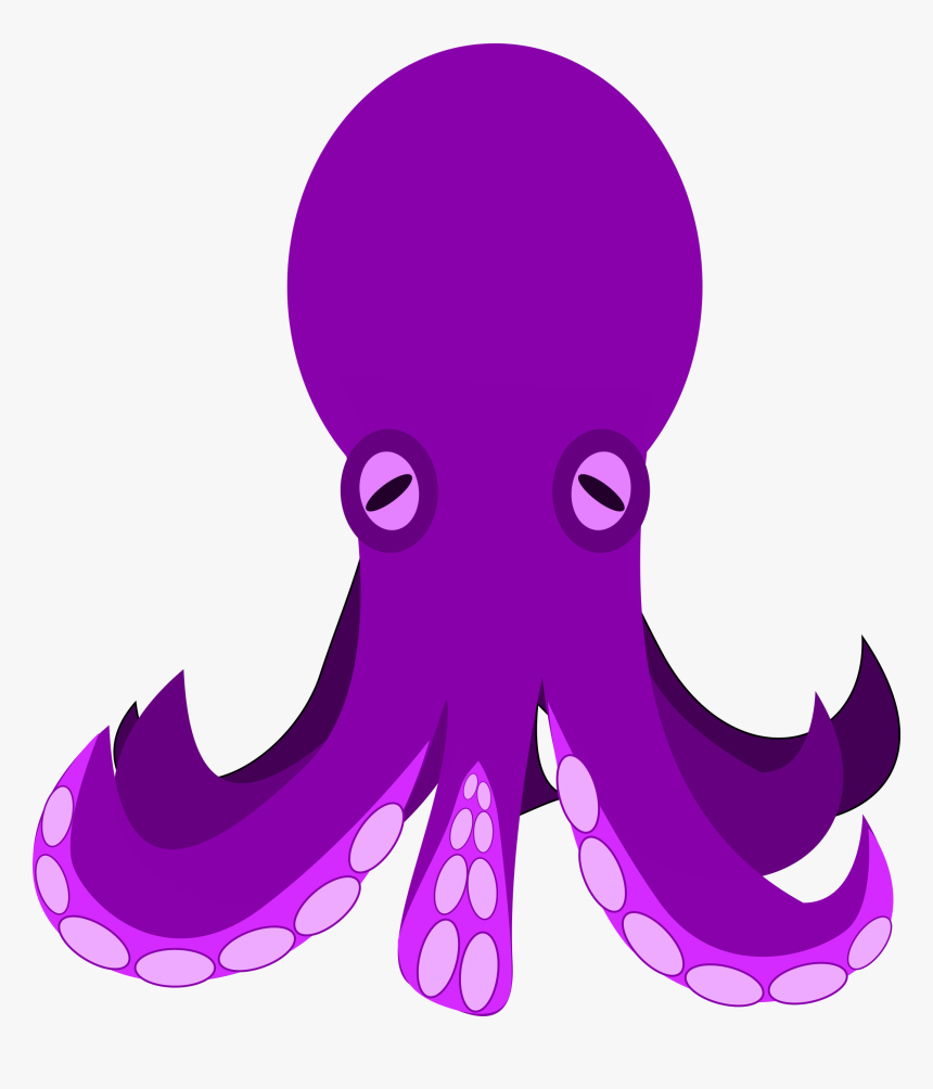 Purple Octopus Clipart, HD Png Download