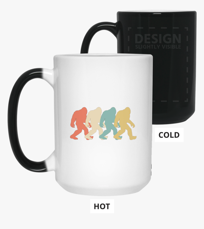 Bigfoot Silhouette Retro Pop Art Sasquatch Graphic - Happy Birthday 42 Daddy, HD Png Download