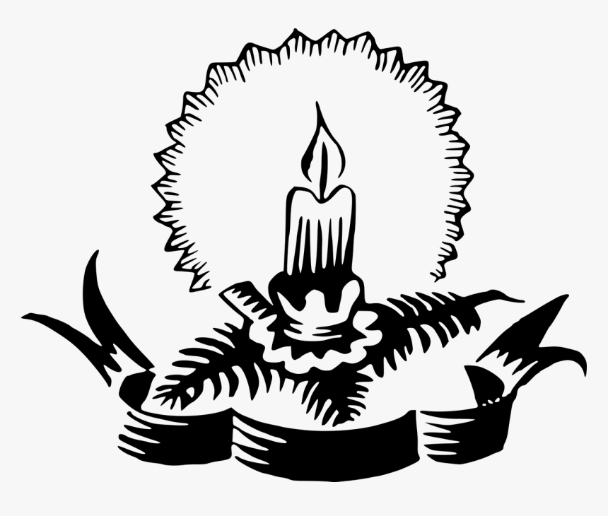 Advent Candle Silhouette, HD Png Download