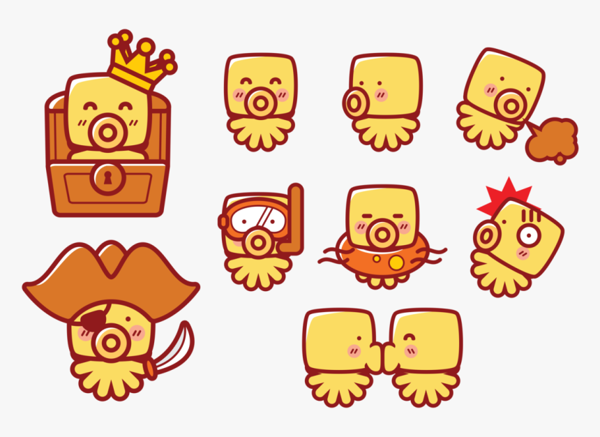Cartoon Octopus Vector Download - Cartoon, HD Png Download