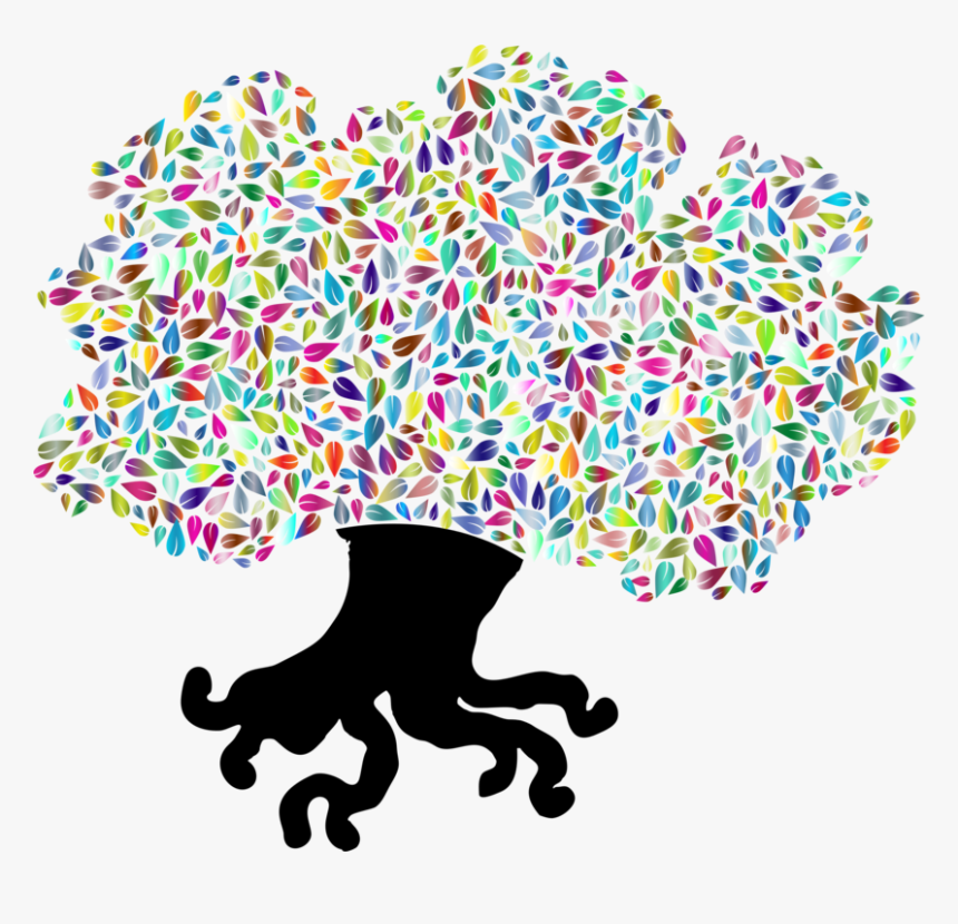 Tree Silhouette Leaf Art - Clip Art, HD Png Download