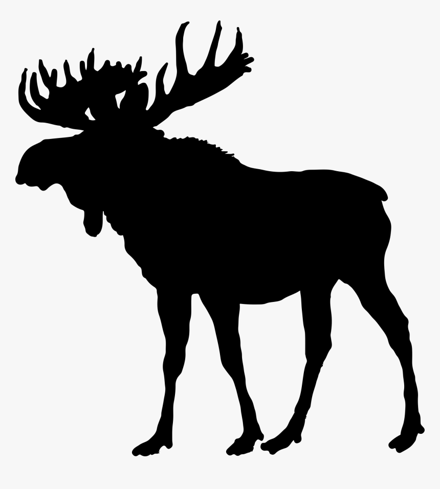 Clip Art A Woodland Of One Moose Silhouette Png Transparent Png Transparent Png Image Pngitem