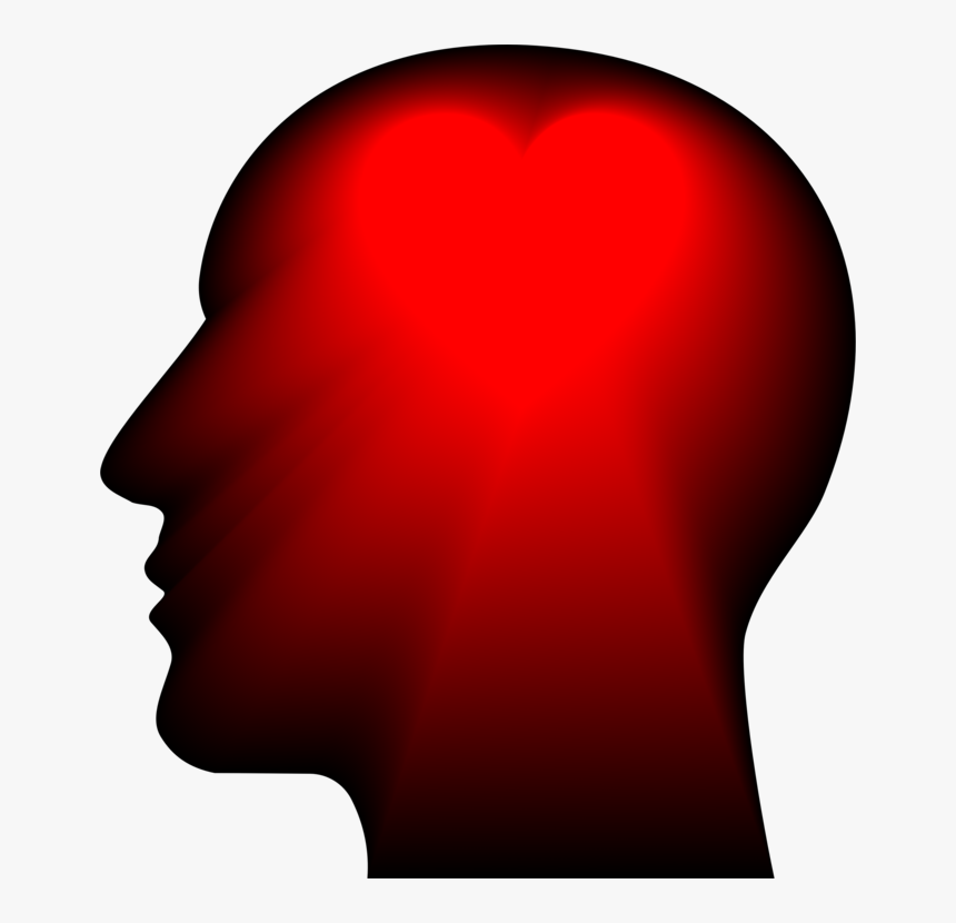Hd Human Head Skull - Heart, HD Png Download