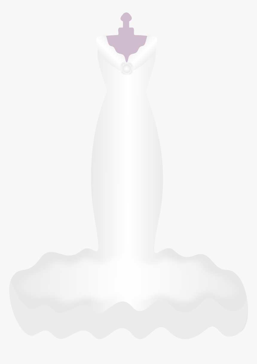 Wedding-dress - White Wedding Dress Clip Art, HD Png Download