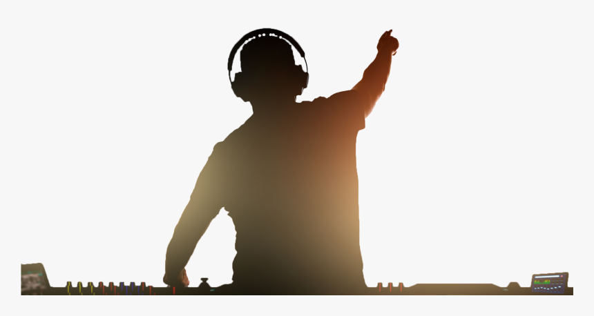 Party Silhouette Png Dj, Transparent Png