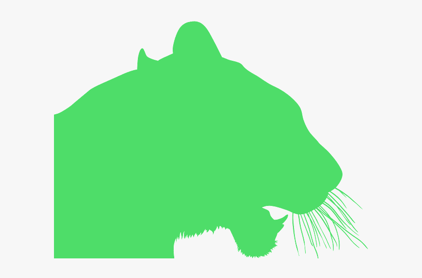 Silhouette Of Tiger Head, HD Png Download