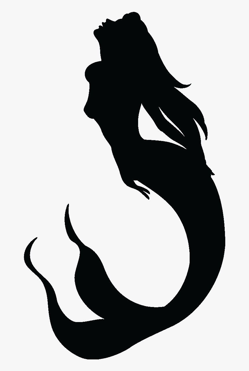 Transparent Background Mermaid Silhouette Png, Png Download