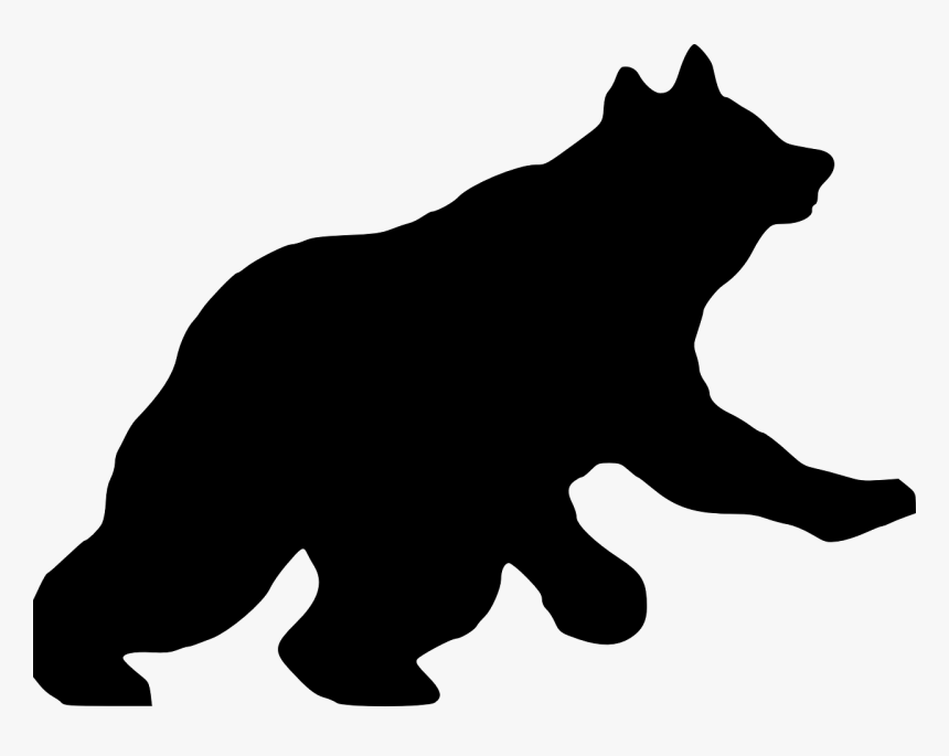 Bear Silhouette Grizzly Free Picture - Native American Bear Symbolism, HD Png Download