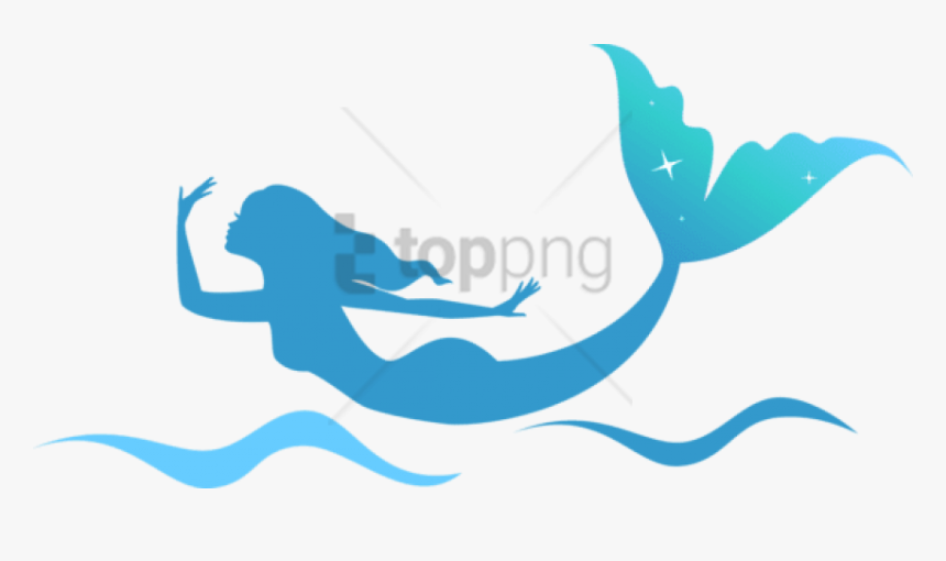 Mermaid Silhouette Png - Mermaid Png, Transparent Png