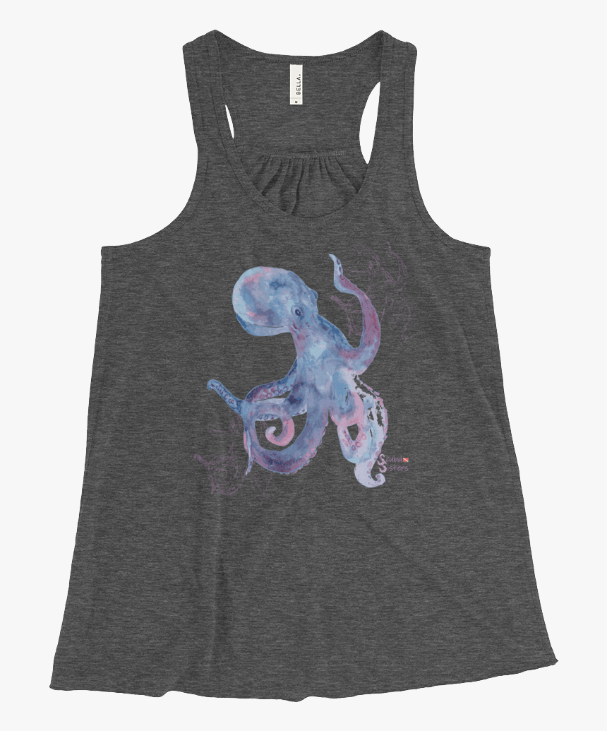 Bella + Canvas Women's B8800 Flowy Racerback Tank, HD Png Download