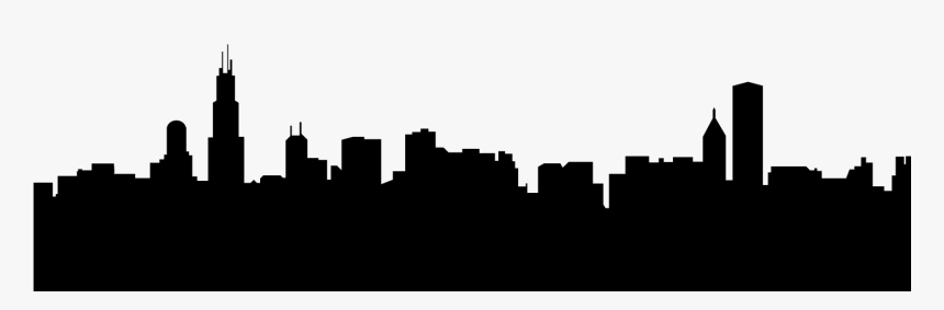 Beyond The Park - Chicago Skyline Silhouette Outline, HD Png Download