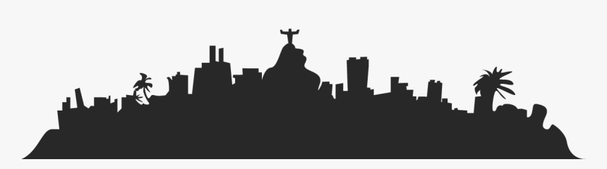Clip Art Rio Skyline - City Skyline Silhouette Rio, HD Png Download