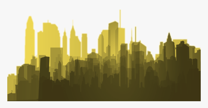 #remixed #sticker #city #newyork #ny #silhouette #brush - Building Silhouette Png, Transparent Png