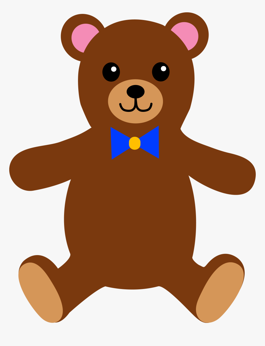 Teddy Bear Clipart Free Images - Brown Clipart, HD Png Download