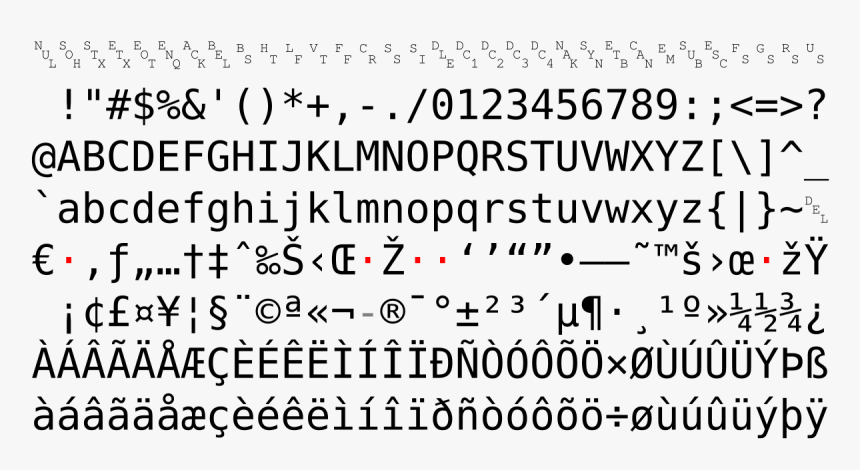 Code Page 1252, HD Png Download