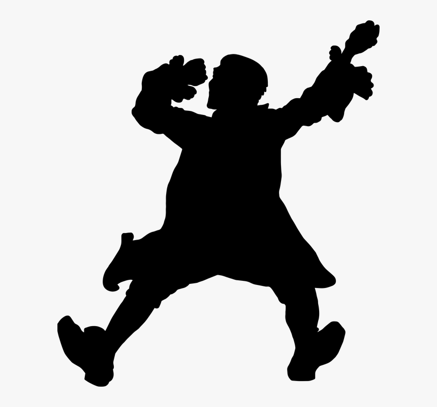 Silhouette, Black, Shape, Shadow, Vintage, People - รูปร่าง เงา สี ดำ, HD Png Download