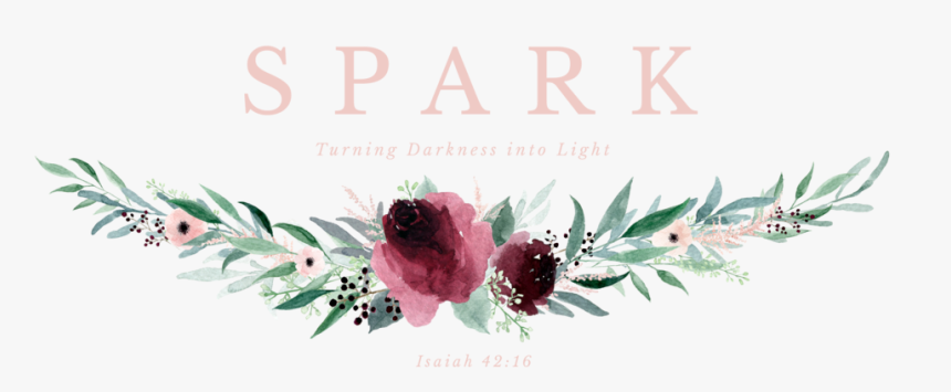 Spark Logo Png - Watercolor Flower Banner Png, Transparent Png