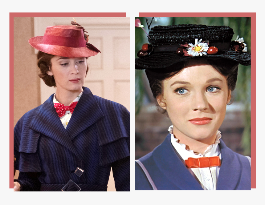 Left Emily Blunt Stars As Mary Poppins In Disney S - Mary Poppins Emily Blunt Vs Julie Andrews, HD Png Download