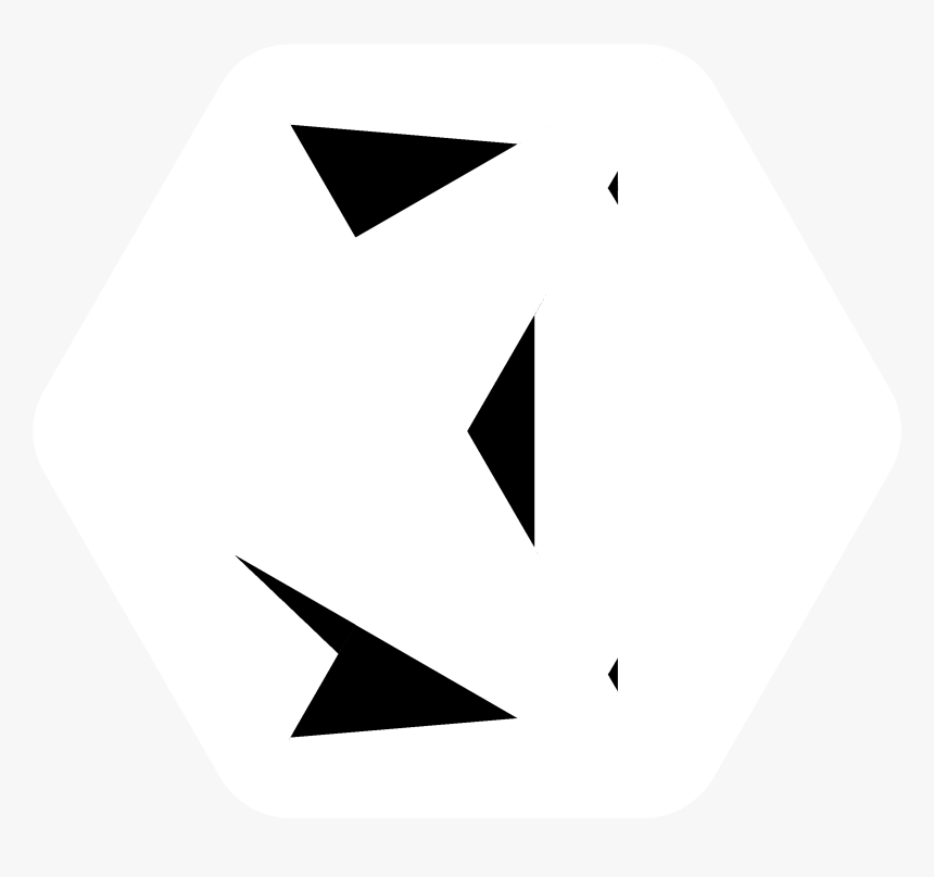 Kraken Logo Black And White - Triangle, HD Png Download