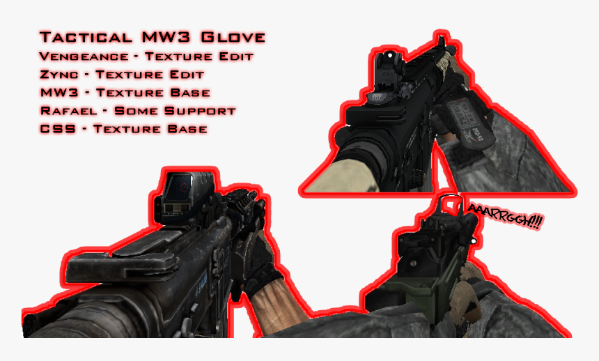 Mw3 Tactical Glove [css] 33vgcu9 - Map Mw3 For Css, HD Png Download