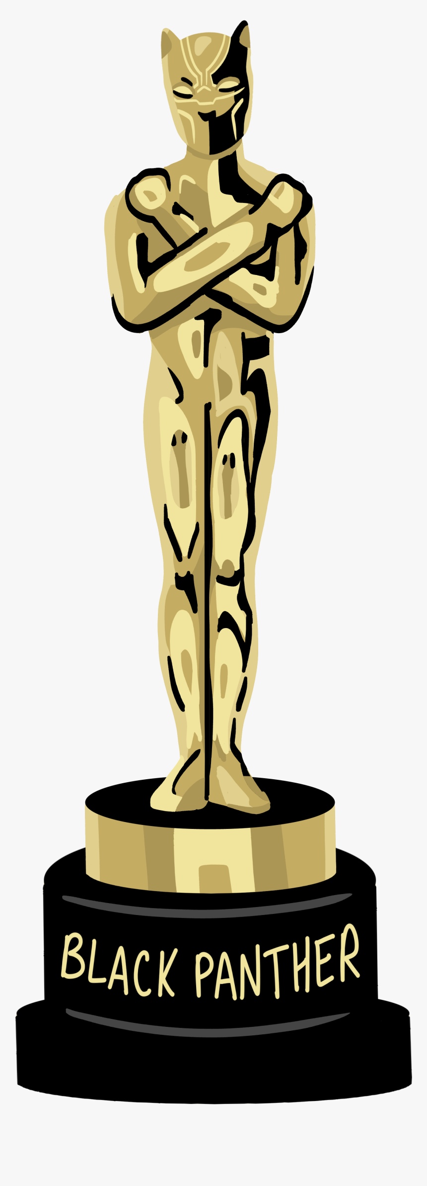 Anna Boyle/visual Editor - Oscar Trophy Black Panther, HD Png Download