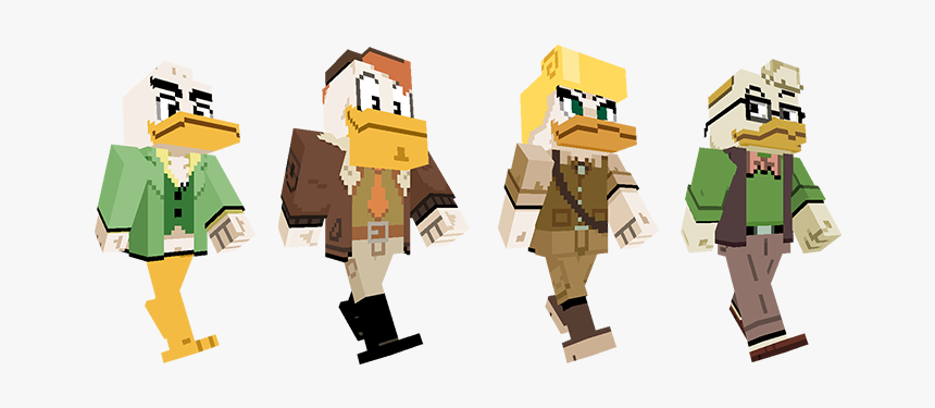 Minecraft Ducktales Mash Up, HD Png Download