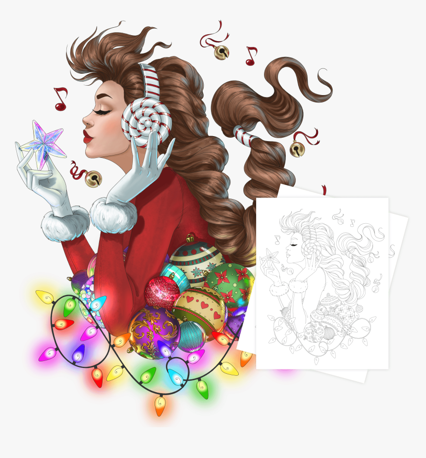 Previous Free Adult Coloring Page - Illustration, HD Png Download