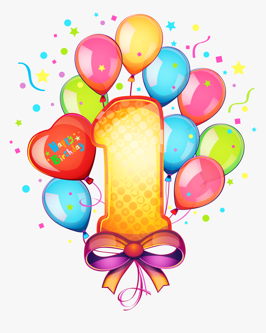Cake Birthday Free Download Image Clipart - 1 Birth Day Png, Transparent Png