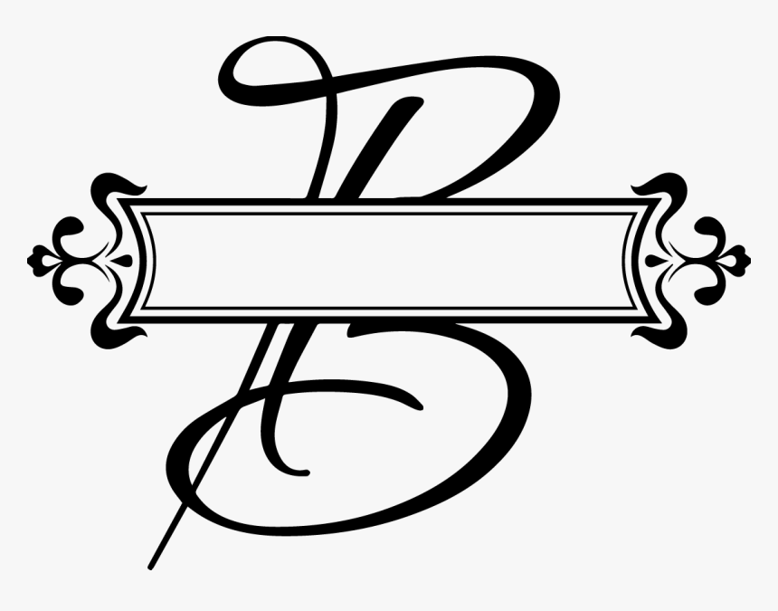 B Letter Png File - Letter H Split Monogram, Transparent Png