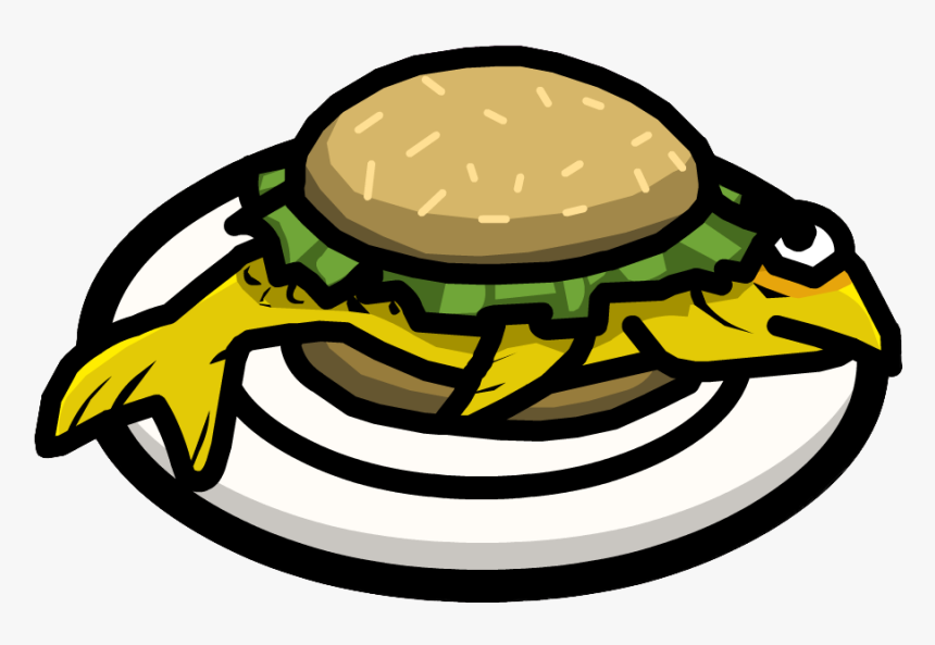 Sandwich Clipart Hero Sandwich - Fish Sandwich Clipart, HD Png Download