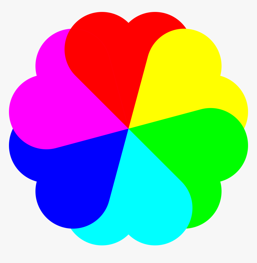Coloring Book Computer Icons Rainbow Heart - Colours Clipart, HD Png Download