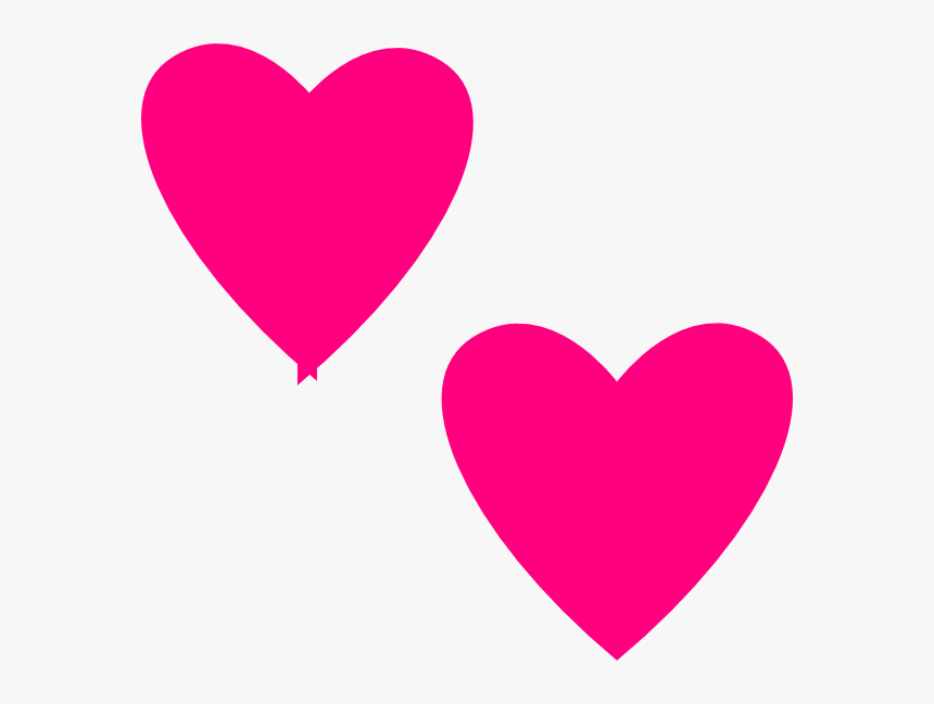 Hot Pink Heart Transparent, HD Png Download