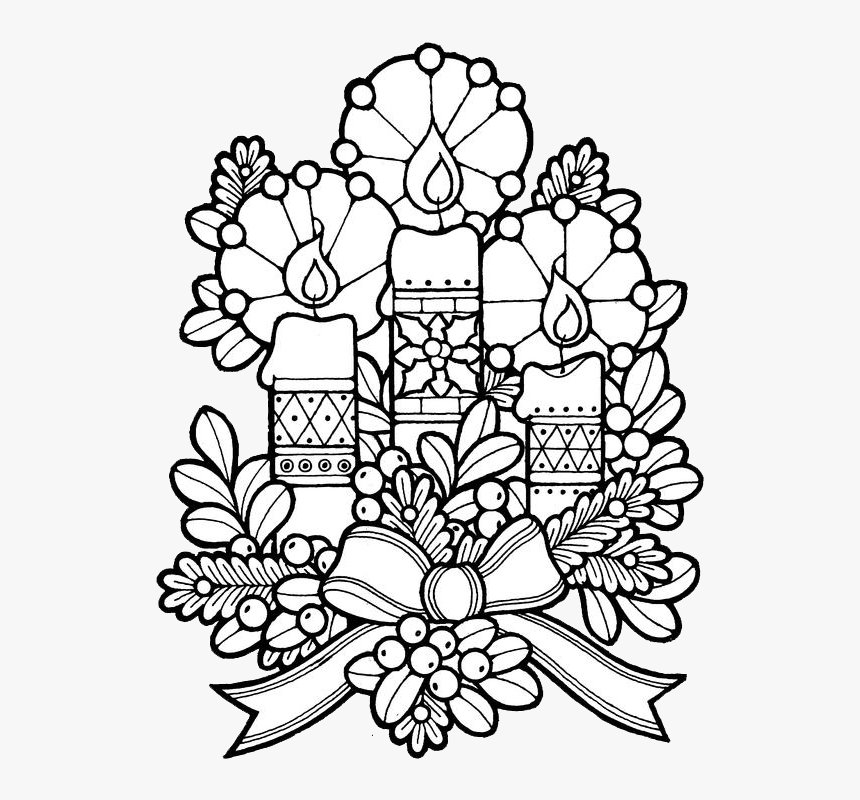 Make Your Own Days - Christmas Patterns To Colour, HD Png Download