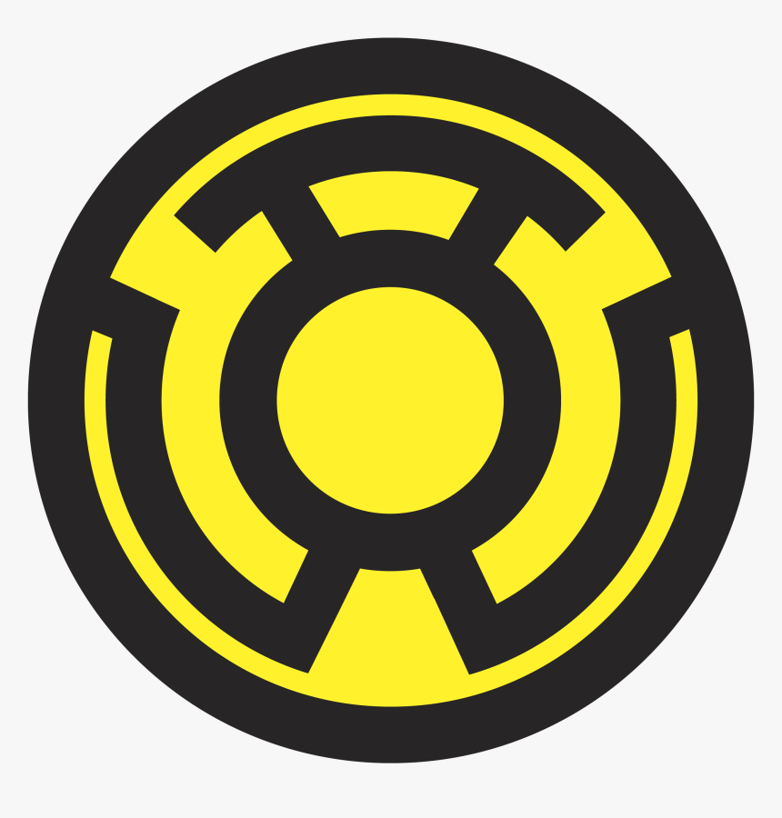 Transparent Green Lantern Png - Yellow Lantern Logo, Png Download