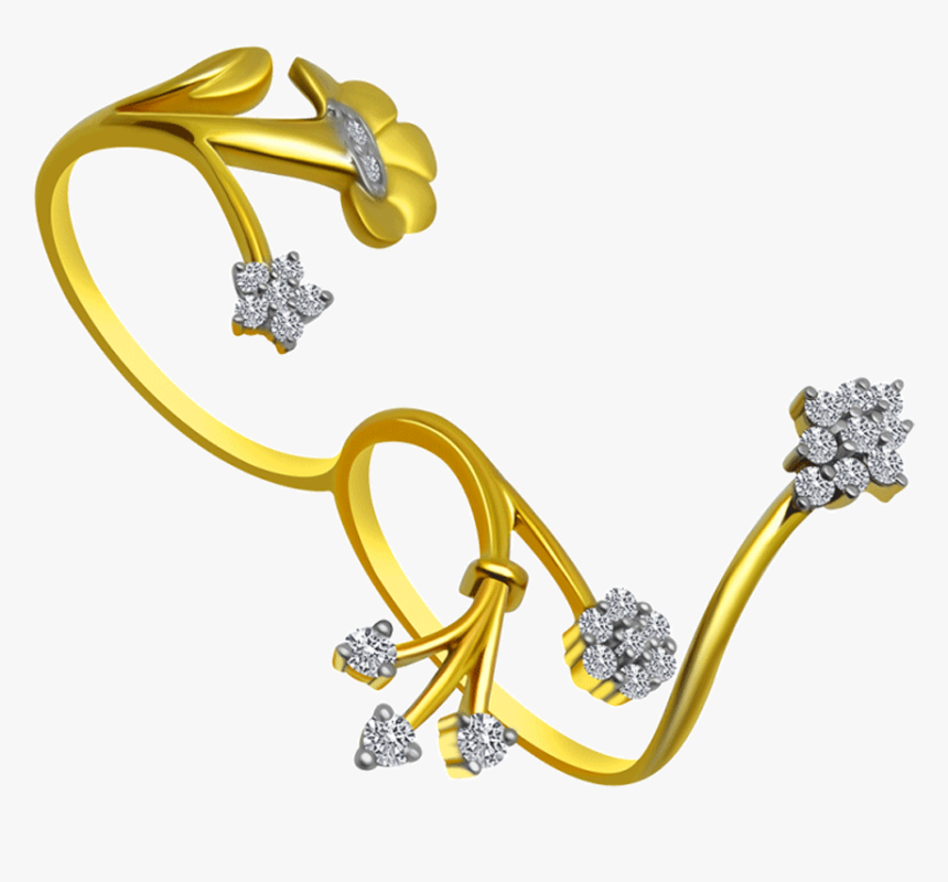 14kt Yellow Gold Ring - Pc Chandra Jewellers Ring Ladies, HD Png Download
