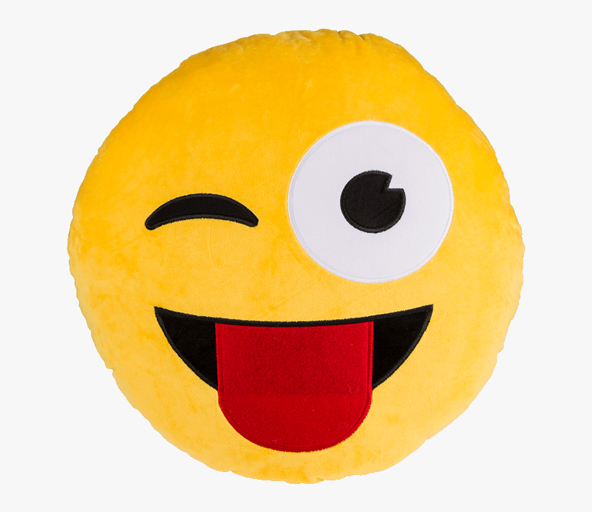 Plush Pillow Emoji And Tongue - Vypláznutý Jazyk, HD Png Download