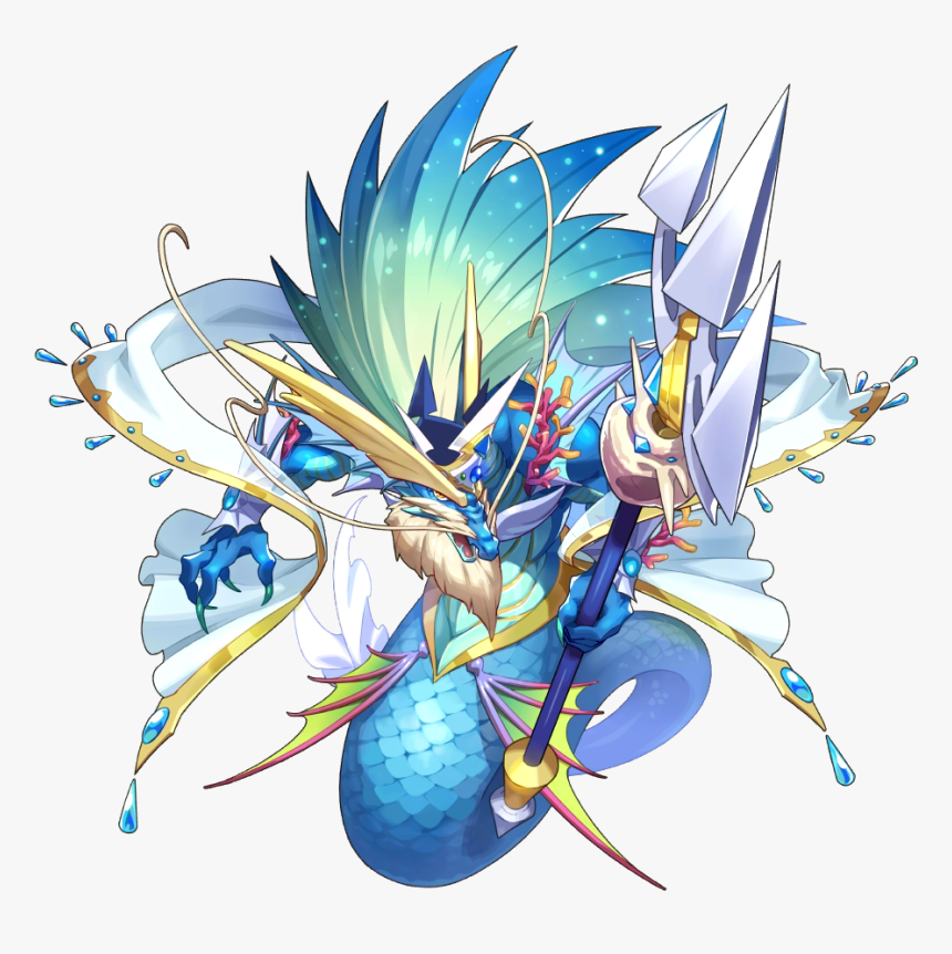 210025 01 Portrait - Poseidon Dragalia Lost, HD Png Download