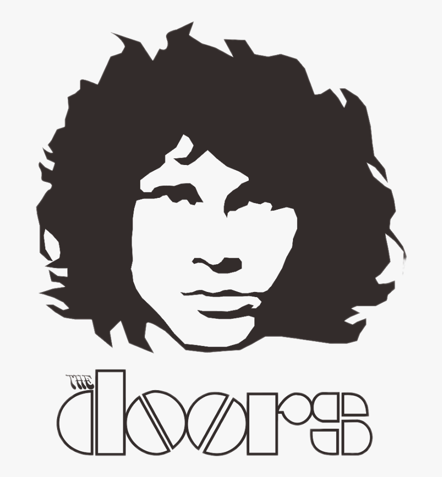 The Doors Logo Black And White - Jim Morrison The Doors Logo, HD Png Download