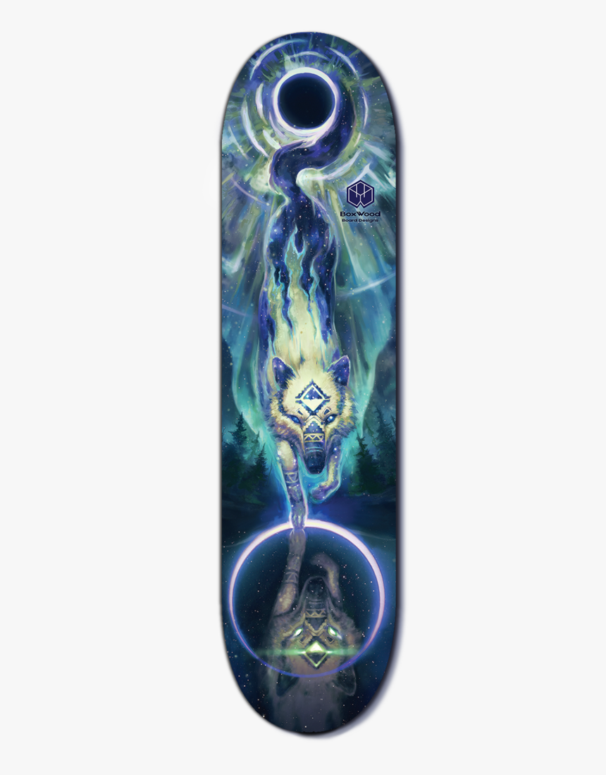 Wolf Star Skateboard Bark - Wolf Skateboard Designs, HD Png Download