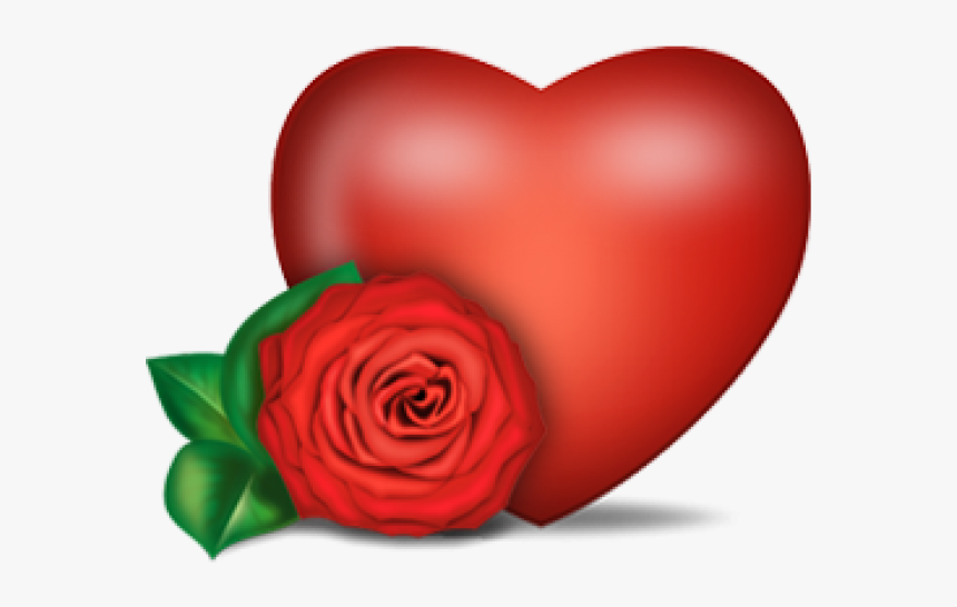 Heart Png Free Image Download - Heart With Flower Png, Transparent Png