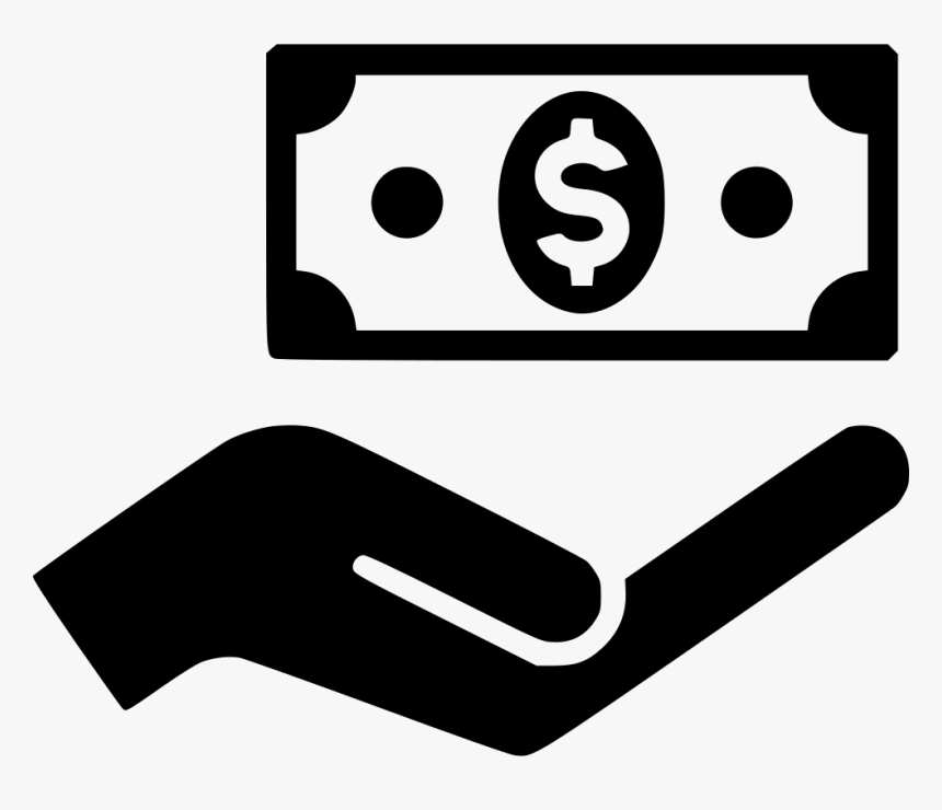 Hand Money - Money Hand Icon Png, Transparent Png