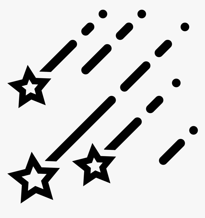 Stars Png - Shooting Star Icon Png, Transparent Png