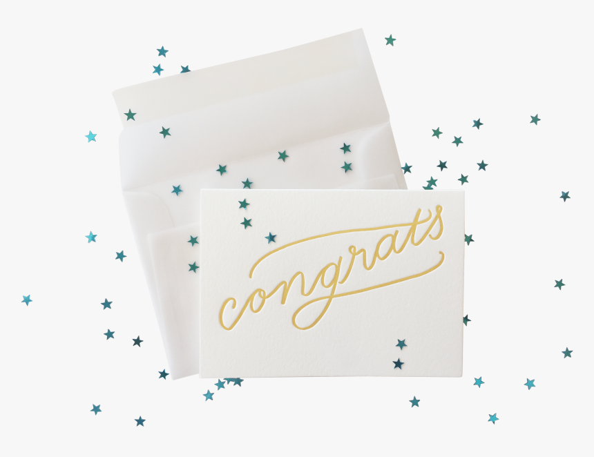 Confetti Congrats Splash - Calligraphy, HD Png Download