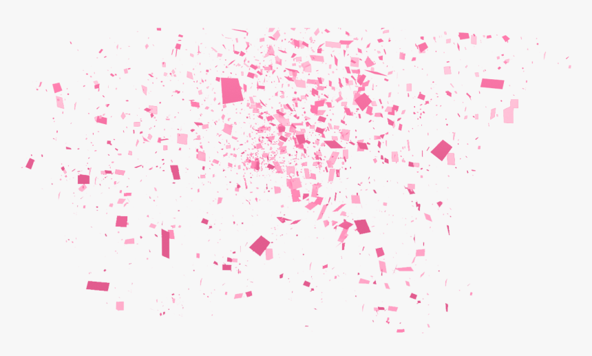 Pink Confetti Png Clip Art Royalty Free Library - Transparent Background Pink Confetti Png, Png Download