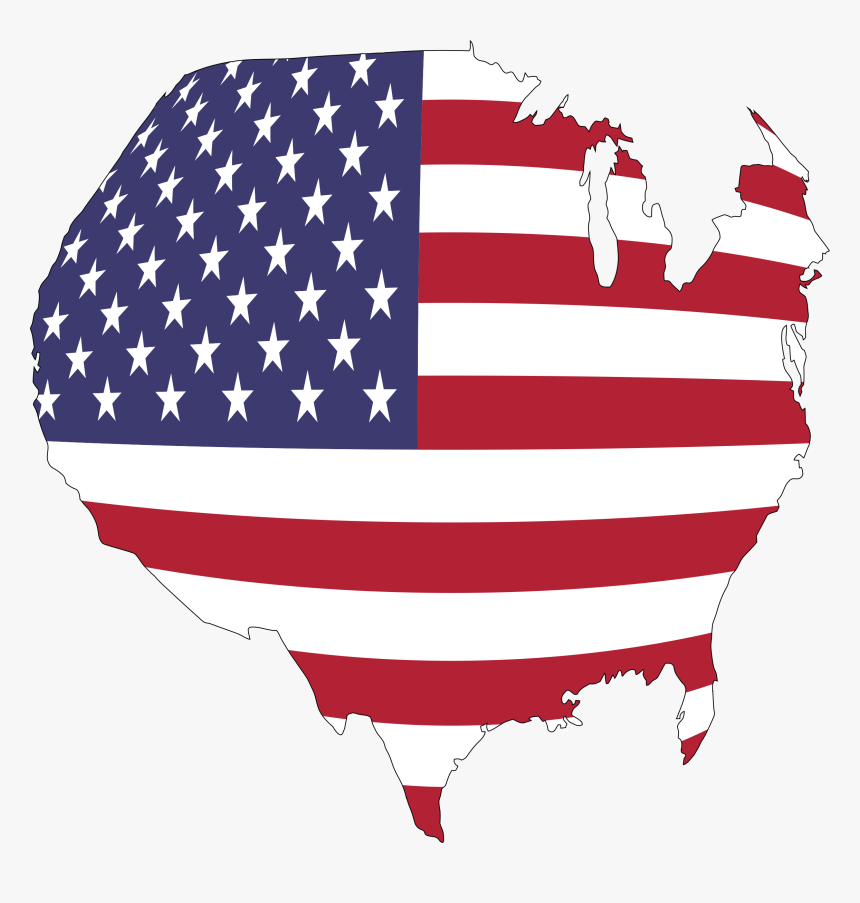 America Map With The American Flag - Stock Exchange, HD Png Download